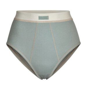 SKIMS Cotton Rib Brief - Mineral, S